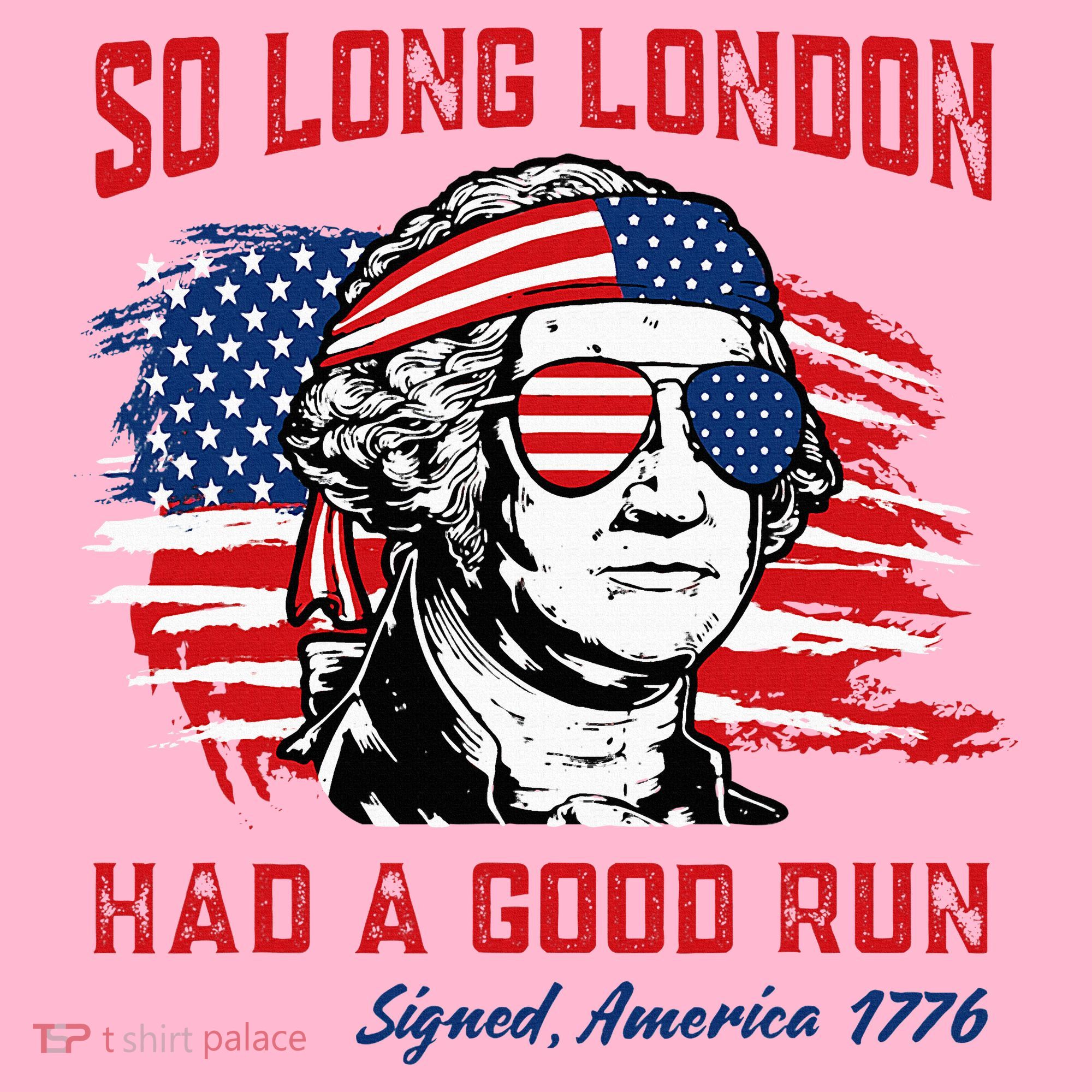 So Long London George Washington Patriotic Kids T-Shirt