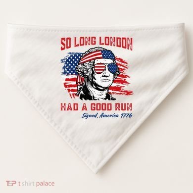 So Long London George Washington Patriotic USA-Made Doggie Bandana