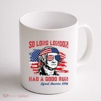 So Long London George Washington Patriotic Coffee Mug thumb 1