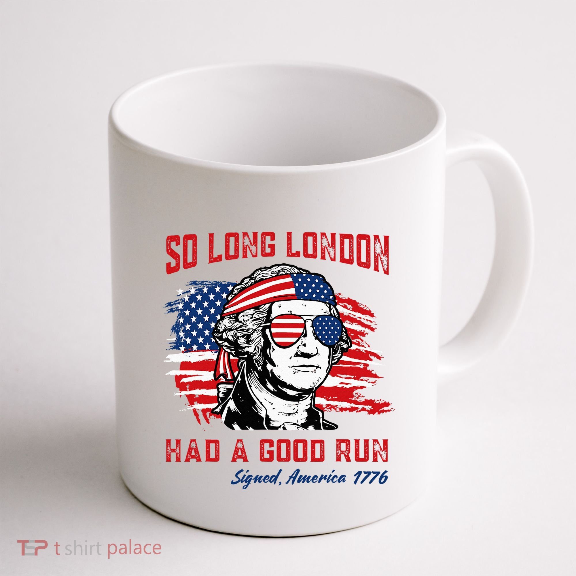 So Long London George Washington Patriotic Coffee Mug