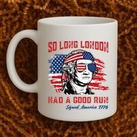 So Long London George Washington Patriotic Coffee Mug thumb 2