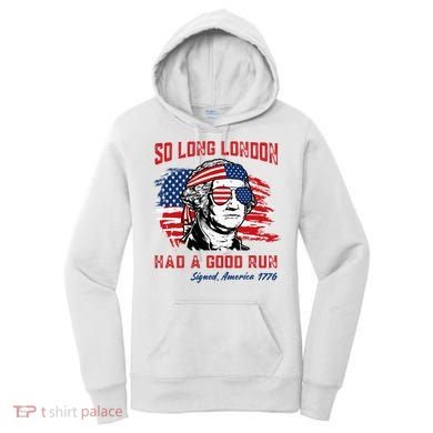 So Long London George Washington Patriotic Women's Hoodie