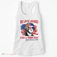 So Long London George Washington Patriotic Women's Tank Top thumb 0