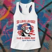 So Long London George Washington Patriotic Women's Tank Top thumb 3