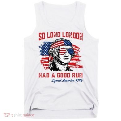So Long London George Washington Patriotic Tank Top