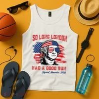 So Long London George Washington Patriotic Tank Top thumb 4