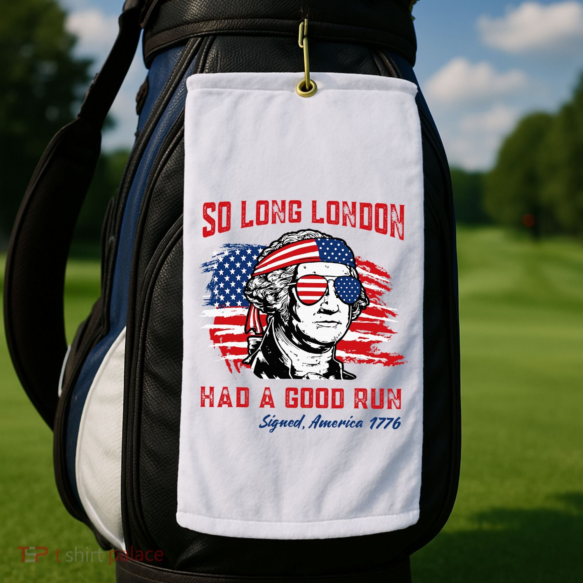 So Long London George Washington Patriotic Golf Towel