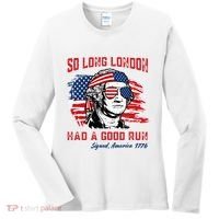 So Long London George Washington Patriotic Women's Long Sleeve Shirt thumb 0