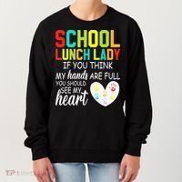 School Lunch Lady Squad Funny School Women's Sweatshirt thumb 0