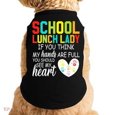 School Lunch Lady Squad Funny School Doggie Tank
