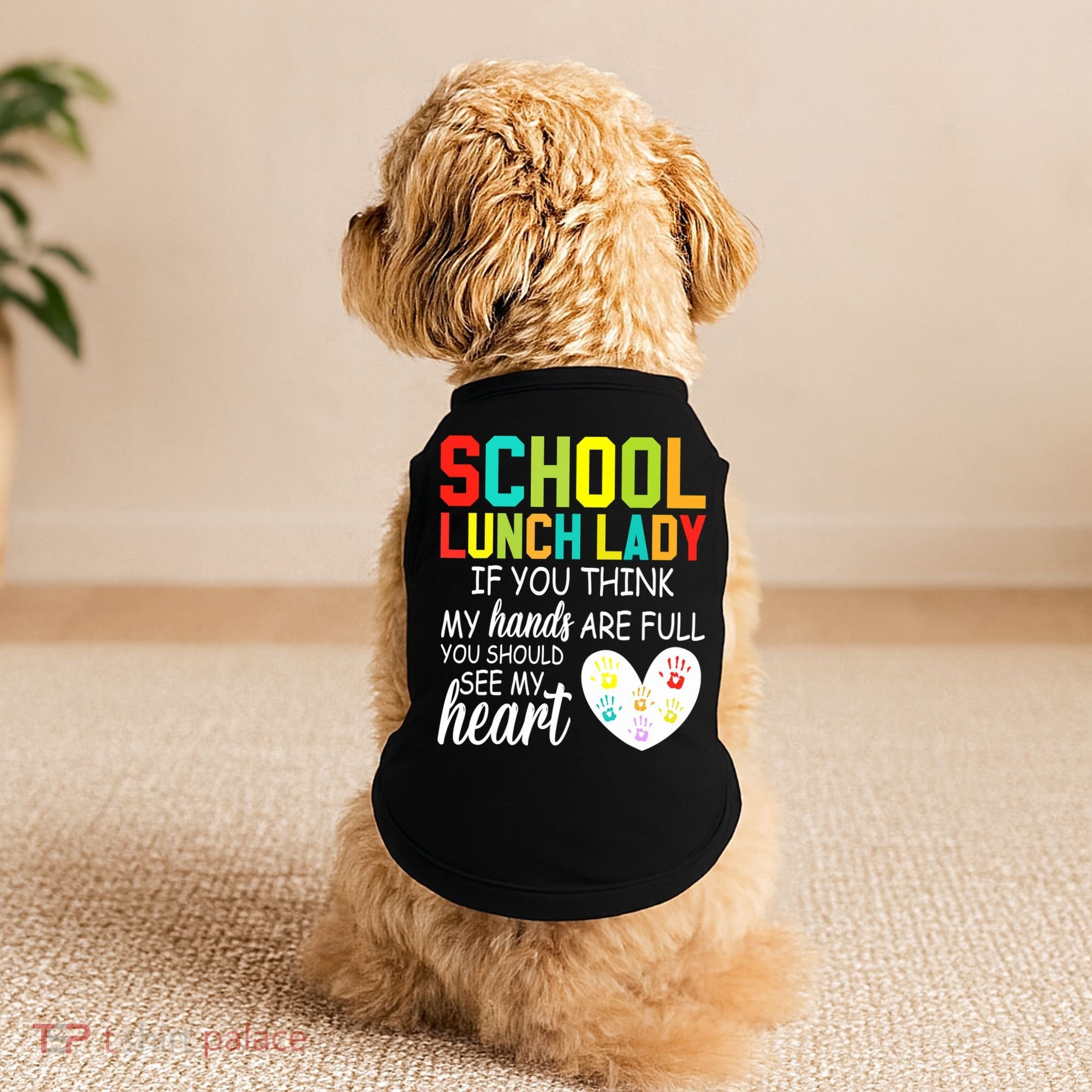 School Lunch Lady Squad Funny School Doggie Tank
