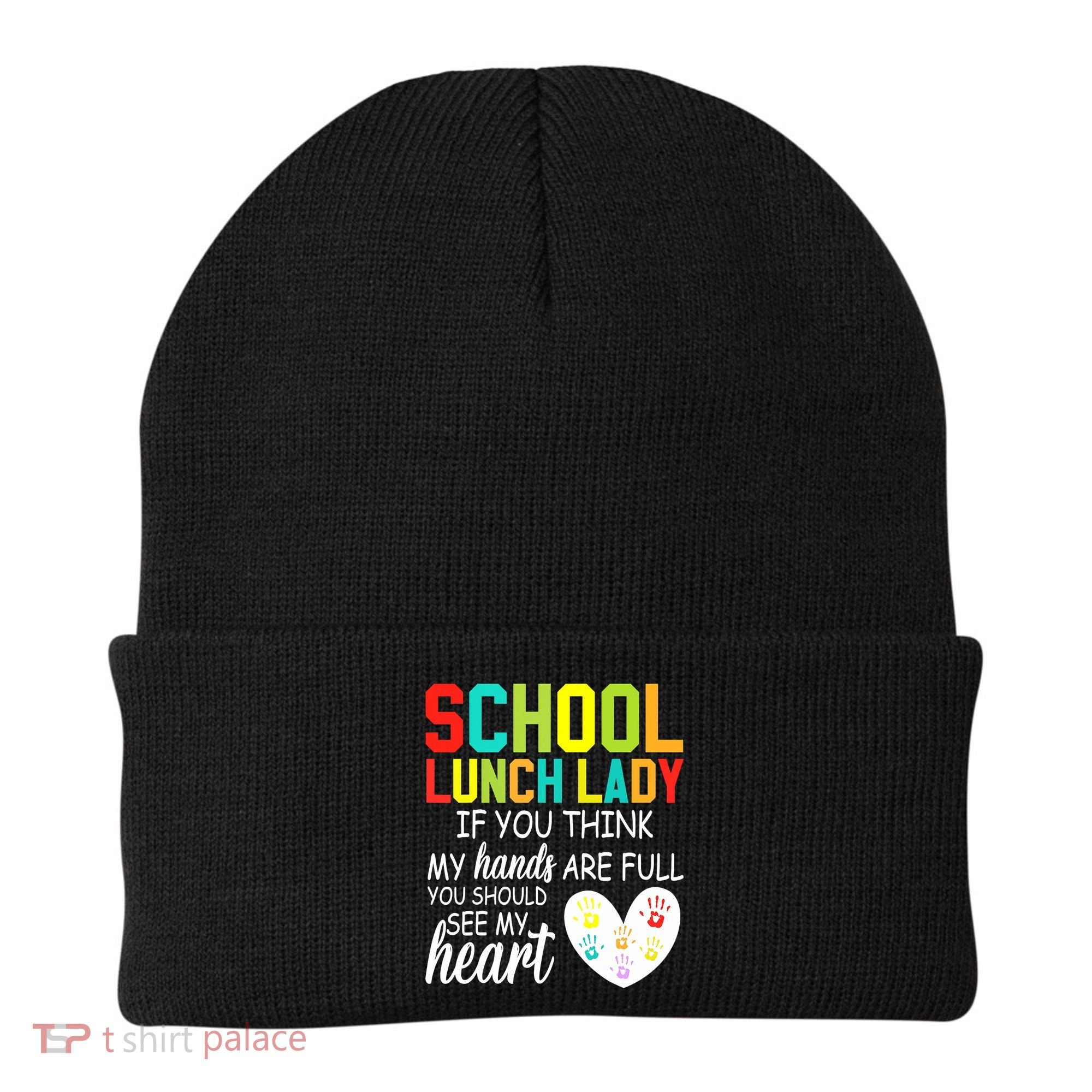 School Lunch Lady Squad Funny School Beanie