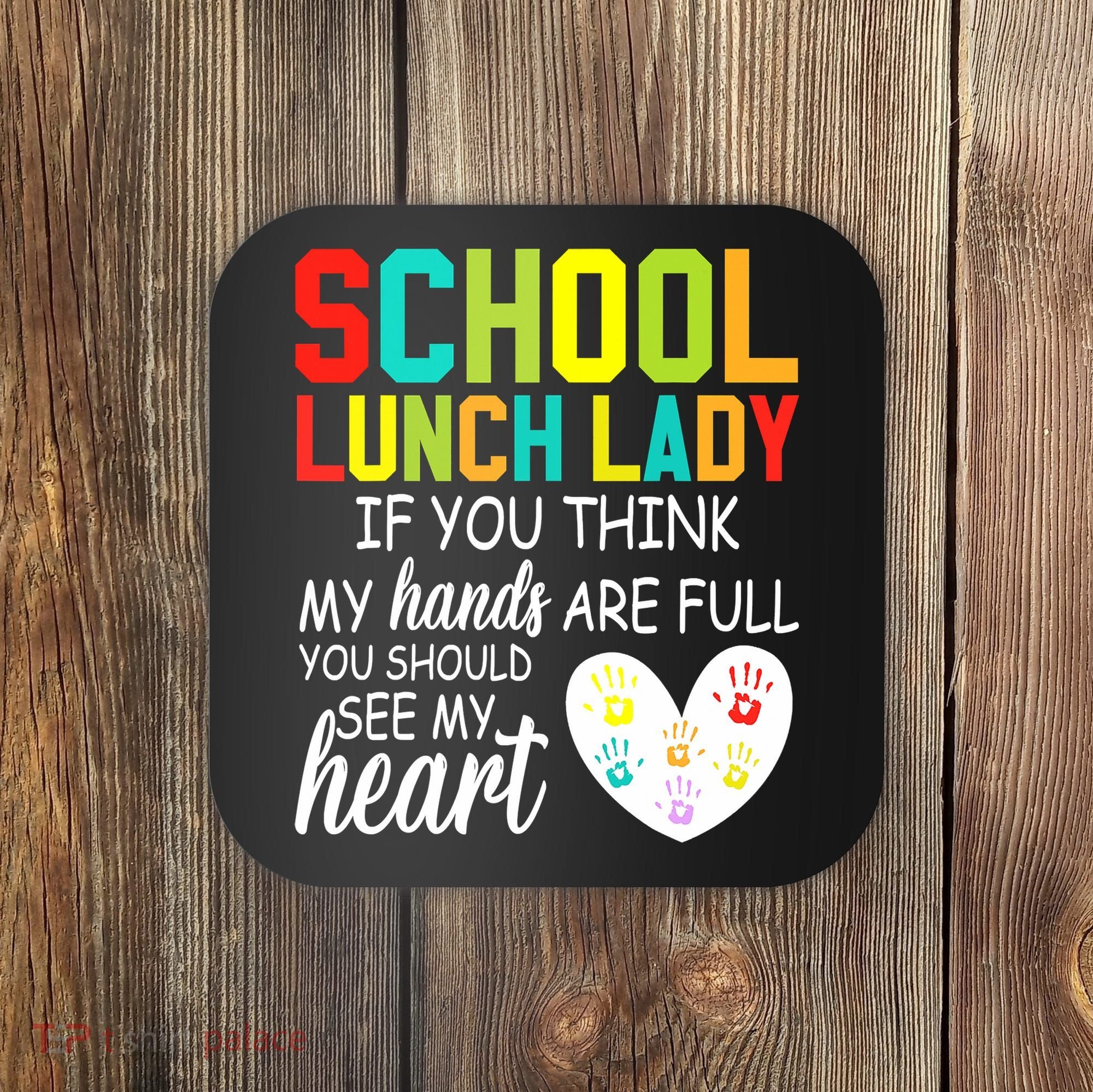 School Lunch Lady Squad Funny School Coaster
