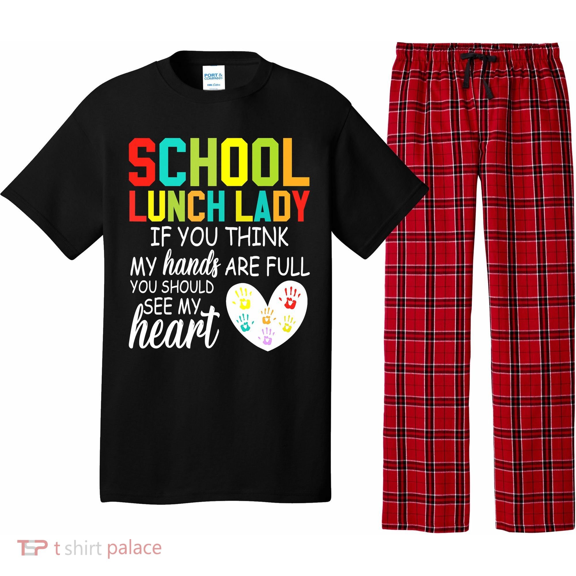 School Lunch Lady Squad Funny School Pajama Set