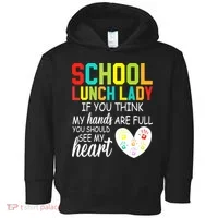 School Lunch Lady Squad Funny School Toddler Hoodie thumb 0