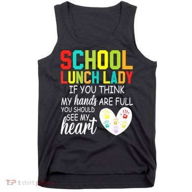 School Lunch Lady Squad Funny School Tank Top