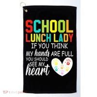 School Lunch Lady Squad Funny School Golf Towel thumb 0