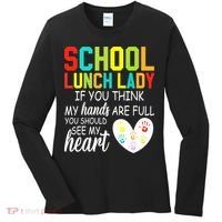 School Lunch Lady Squad Funny School Women's Long Sleeve Shirt thumb 0