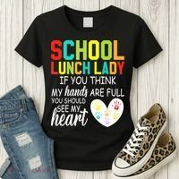 School Lunch Lady Squad Funny School Women's T-Shirt thumb 3