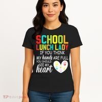 School Lunch Lady Squad Funny School Women's T-Shirt thumb 4