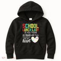 School Lunch Lady Squad Funny School Kids Hoodie thumb 0