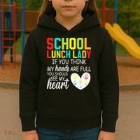 School Lunch Lady Squad Funny School Kids Hoodie thumb 3