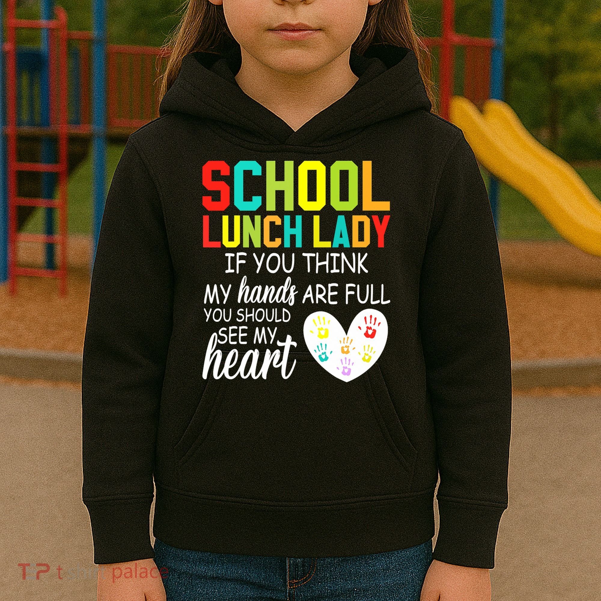 School Lunch Lady Squad Funny School Kids Hoodie