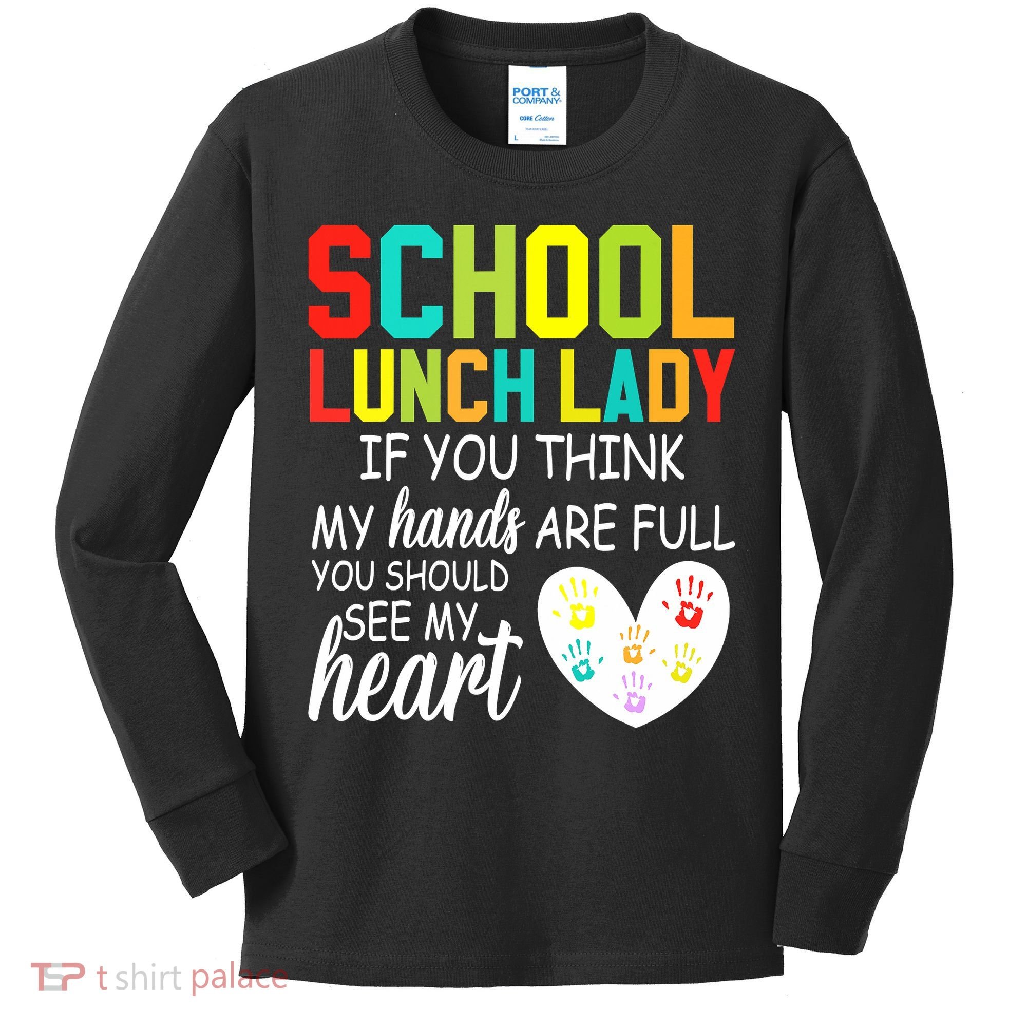 School Lunch Lady Squad Funny School Kids Long Sleeve Shirt