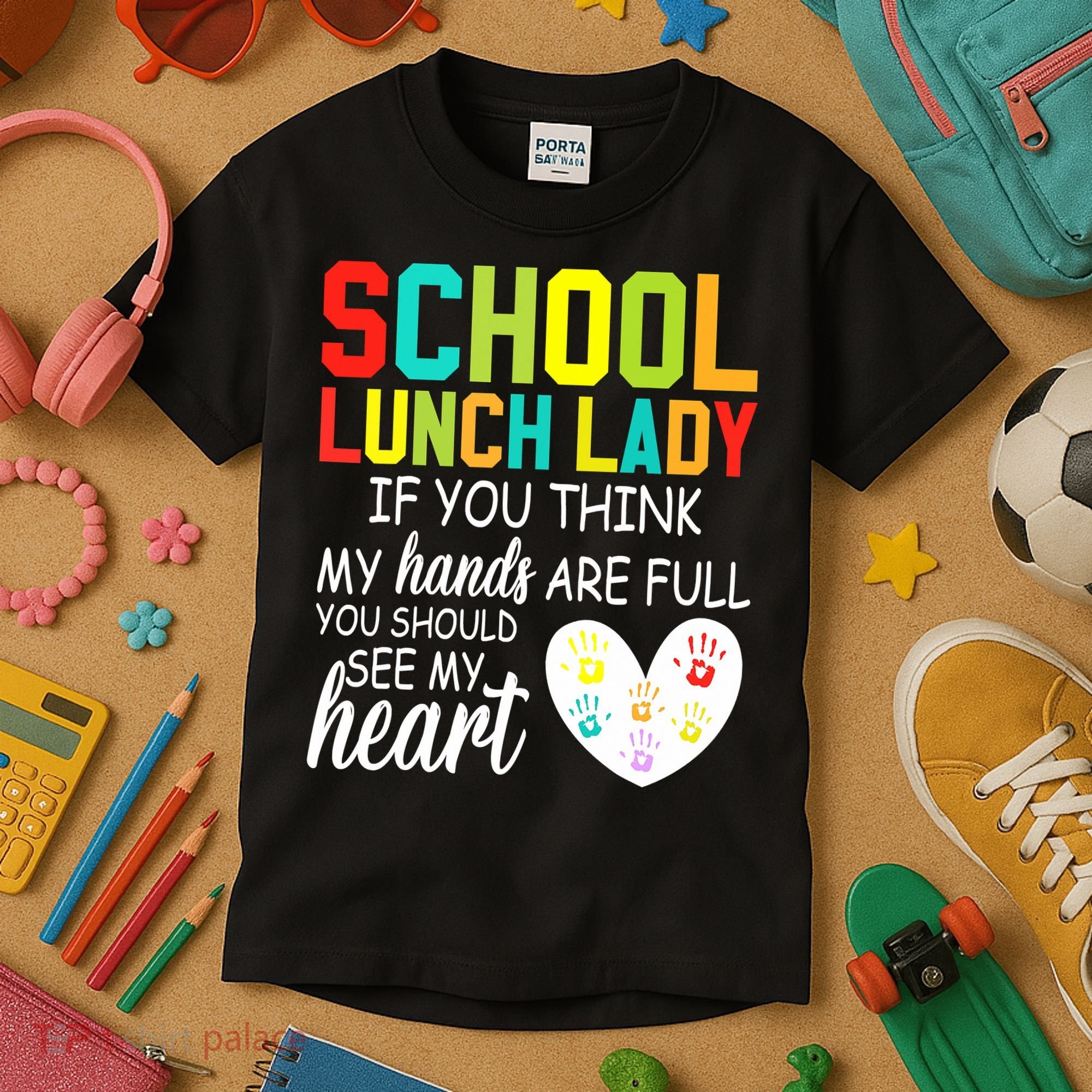 School Lunch Lady Squad Funny School Kids T-Shirt