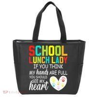 School Lunch Lady Squad Funny School Tote Bag thumb 0