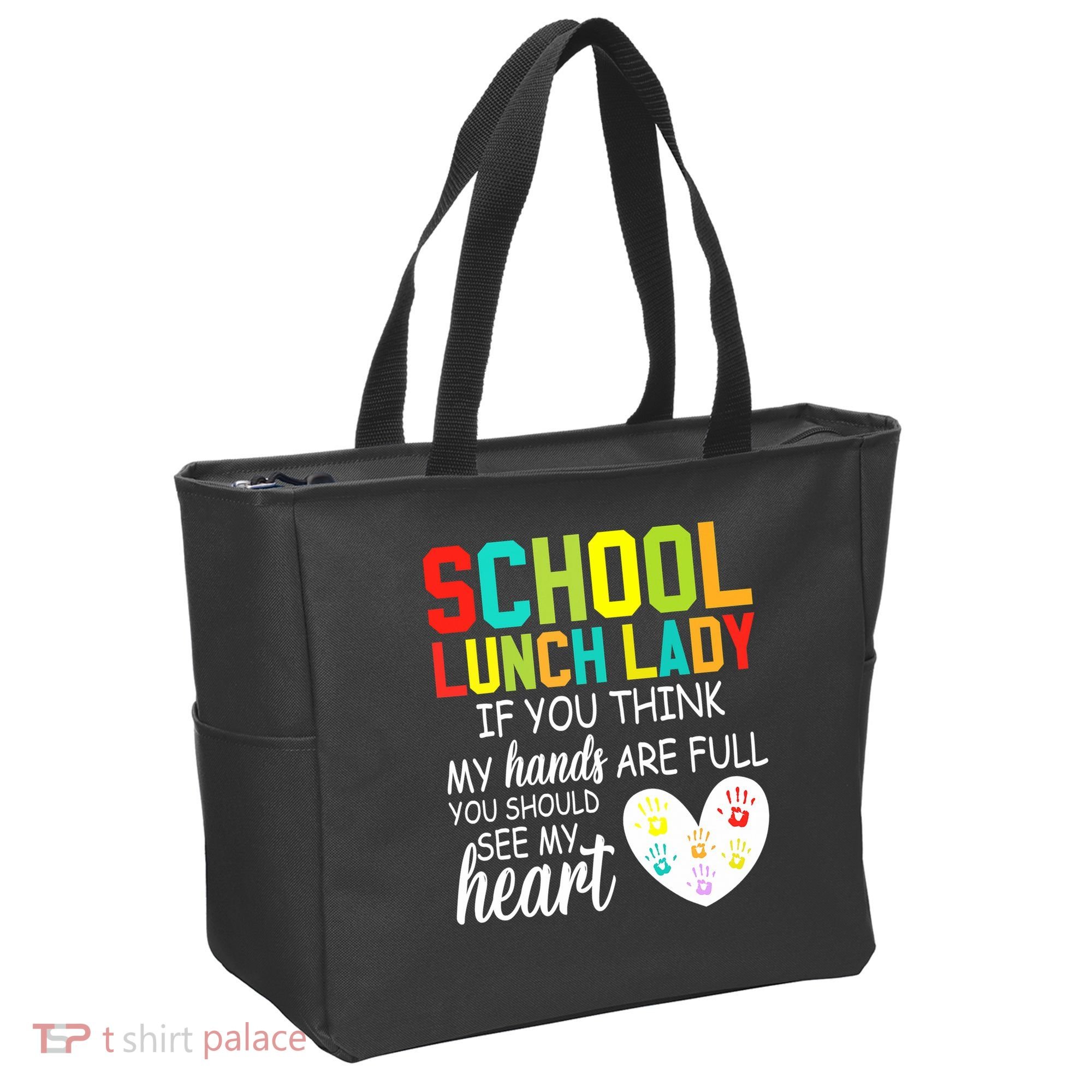 School Lunch Lady Squad Funny School Tote Bag