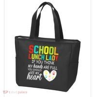 School Lunch Lady Squad Funny School Tote Bag thumb 3
