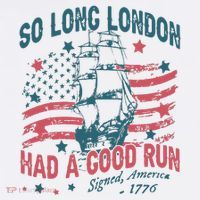 So Long London Had A Good Run Funny 4th Of July Baby Bodysuit thumb 2
