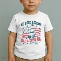 So Long London Had A Good Run Funny 4th Of July Toddler T-Shirt thumb 2