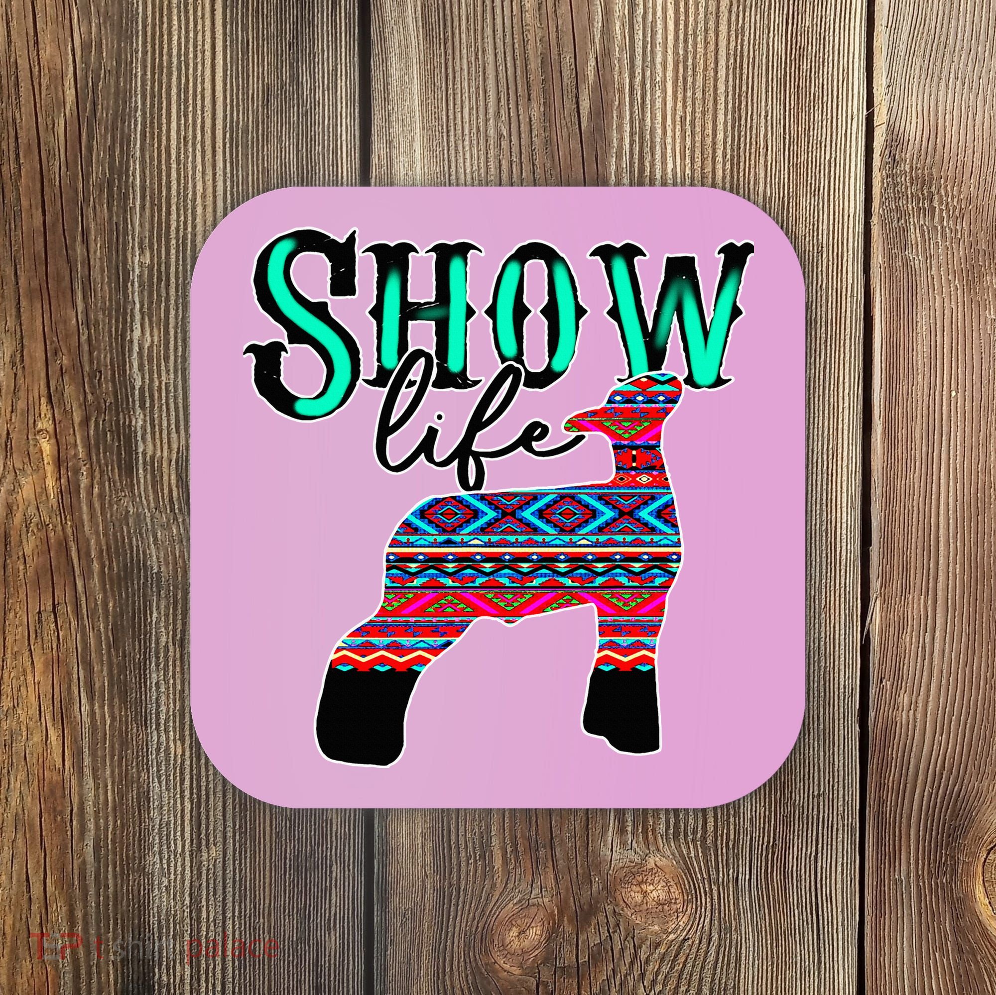 Show Life Livestock Lamb Show Market Aztec Serape Coaster