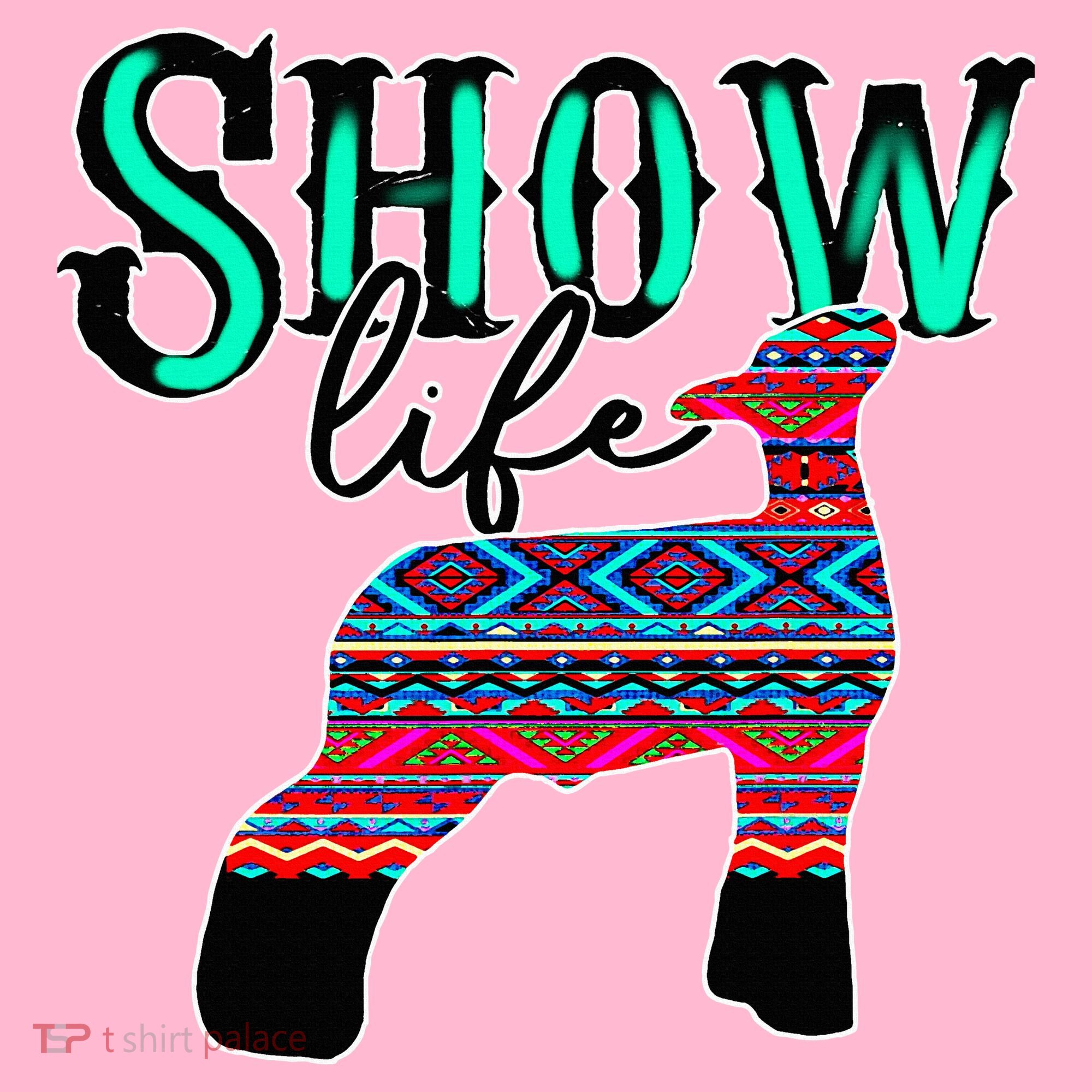 Show Life Livestock Lamb Show Market Aztec Serape Coaster