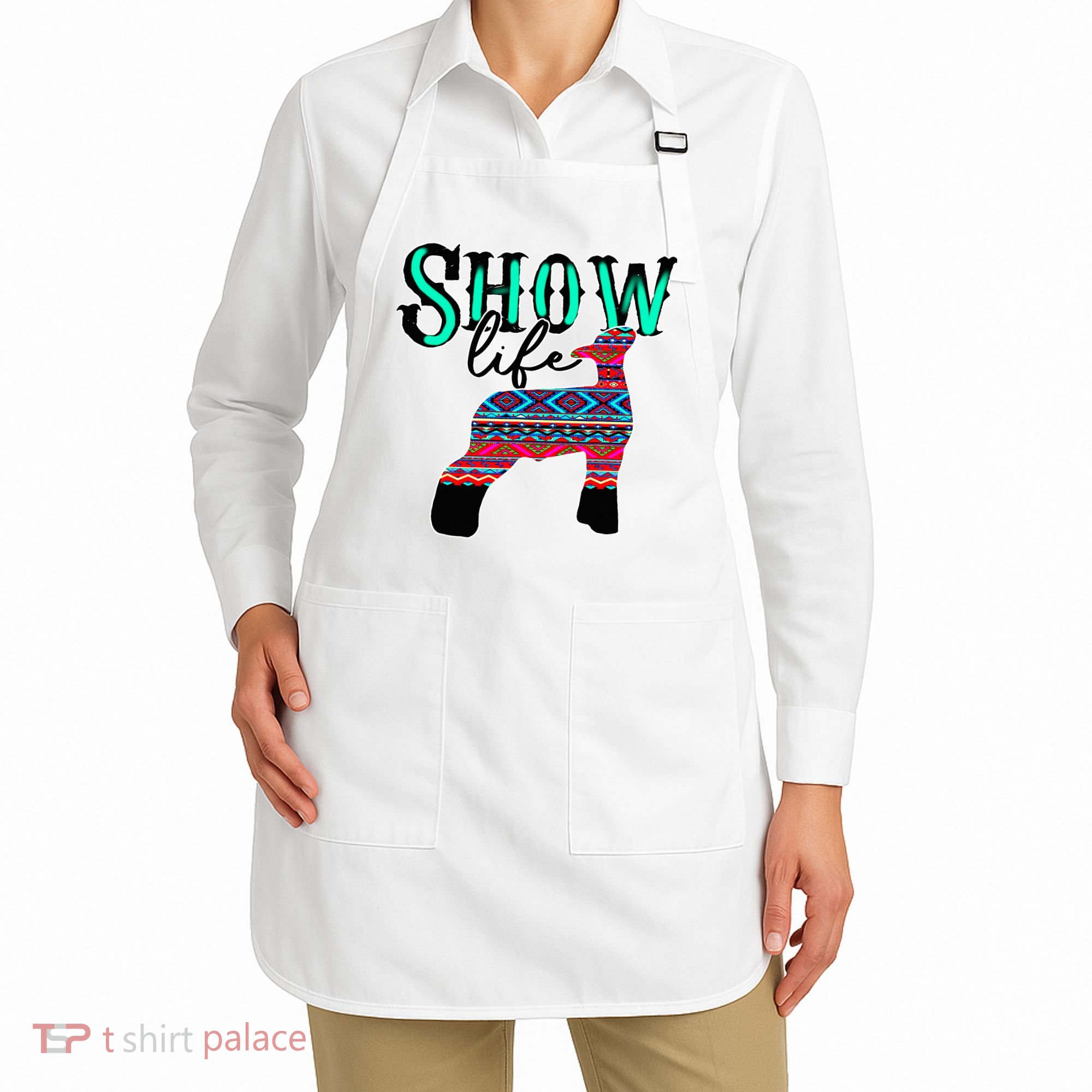 Show Life Livestock Lamb Show Market Aztec Serape Apron