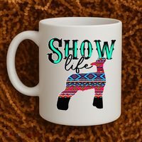 Show Life Livestock Lamb Show Market Aztec Serape Coffee Mug thumb 2