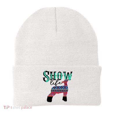 Show Life Livestock Lamb Show Market Aztec Serape Beanie