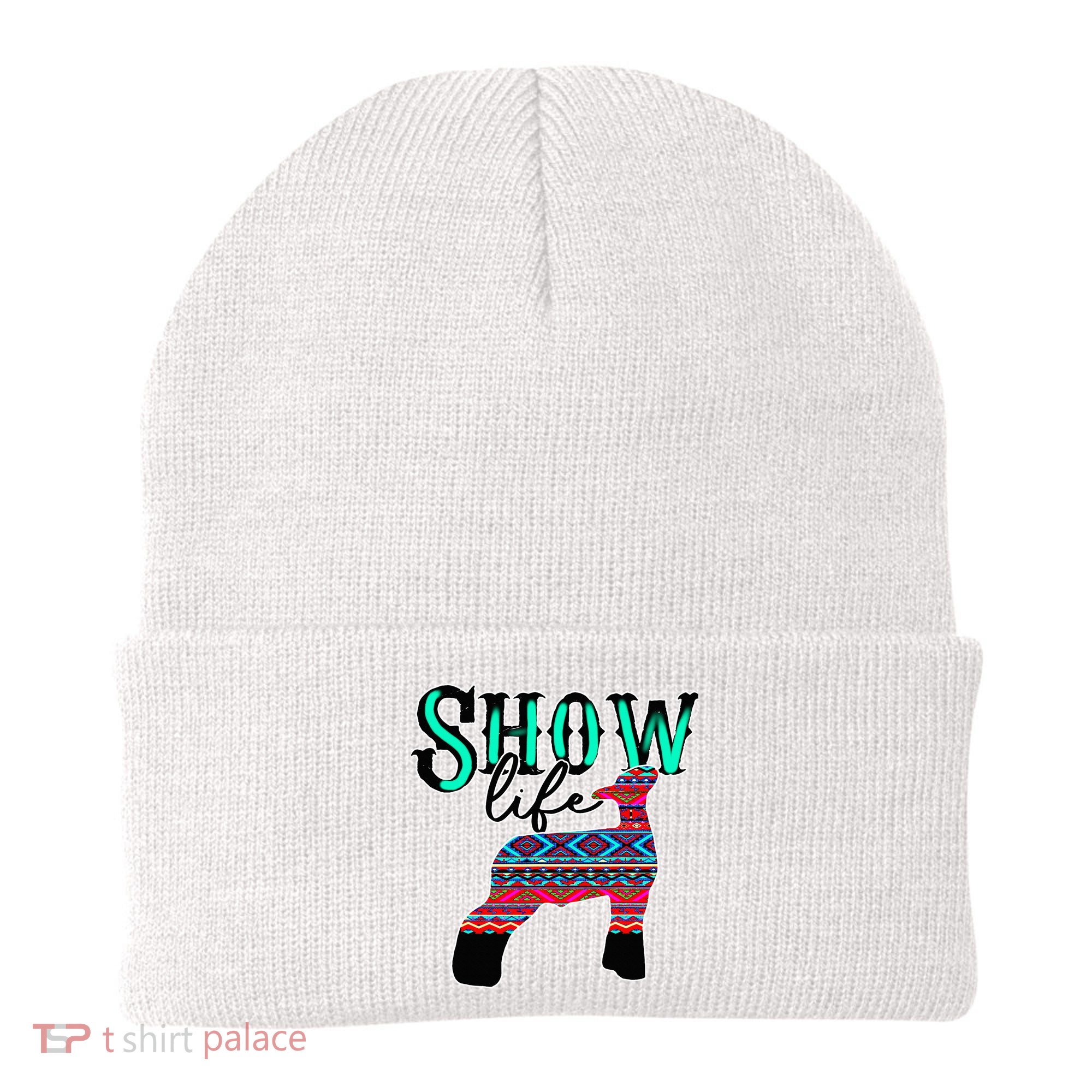 Show Life Livestock Lamb Show Market Aztec Serape Beanie