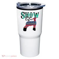 Show Life Livestock Lamb Show Market Aztec Serape Tumbler thumb 0