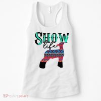 Show Life Livestock Lamb Show Market Aztec Serape Women's Tank Top thumb 0