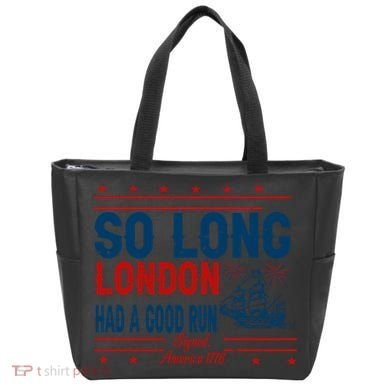 So Long London Had A Good Run American Ship Ttdp Tote Bag