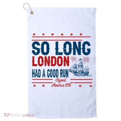 So Long London Had A Good Run American Ship Ttdp Golf Towel