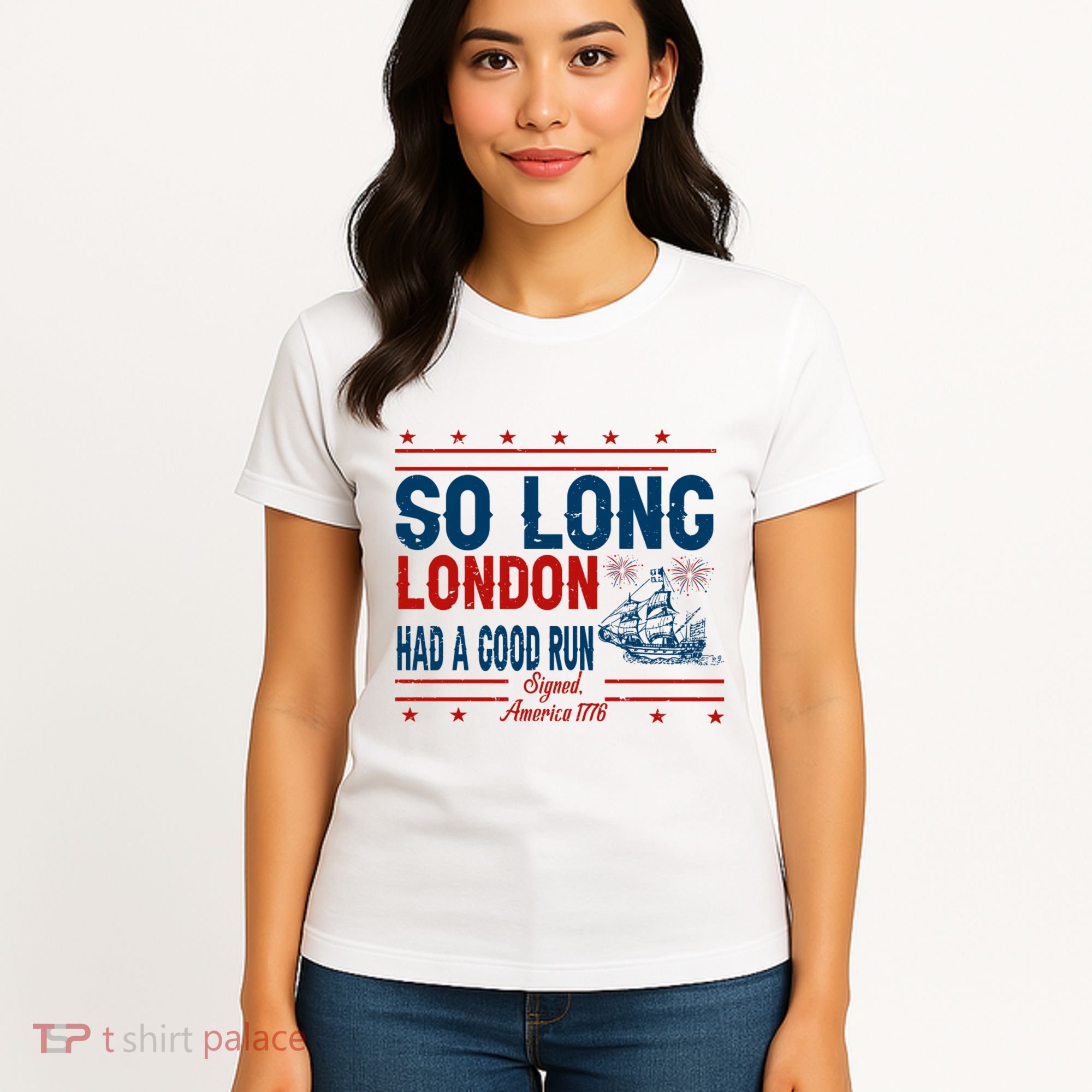 So Long London Had A Good Run American Ship Ttdp Women's T-Shirt
