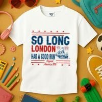 So Long London Had A Good Run American Ship Ttdp Kids T-Shirt thumb 3