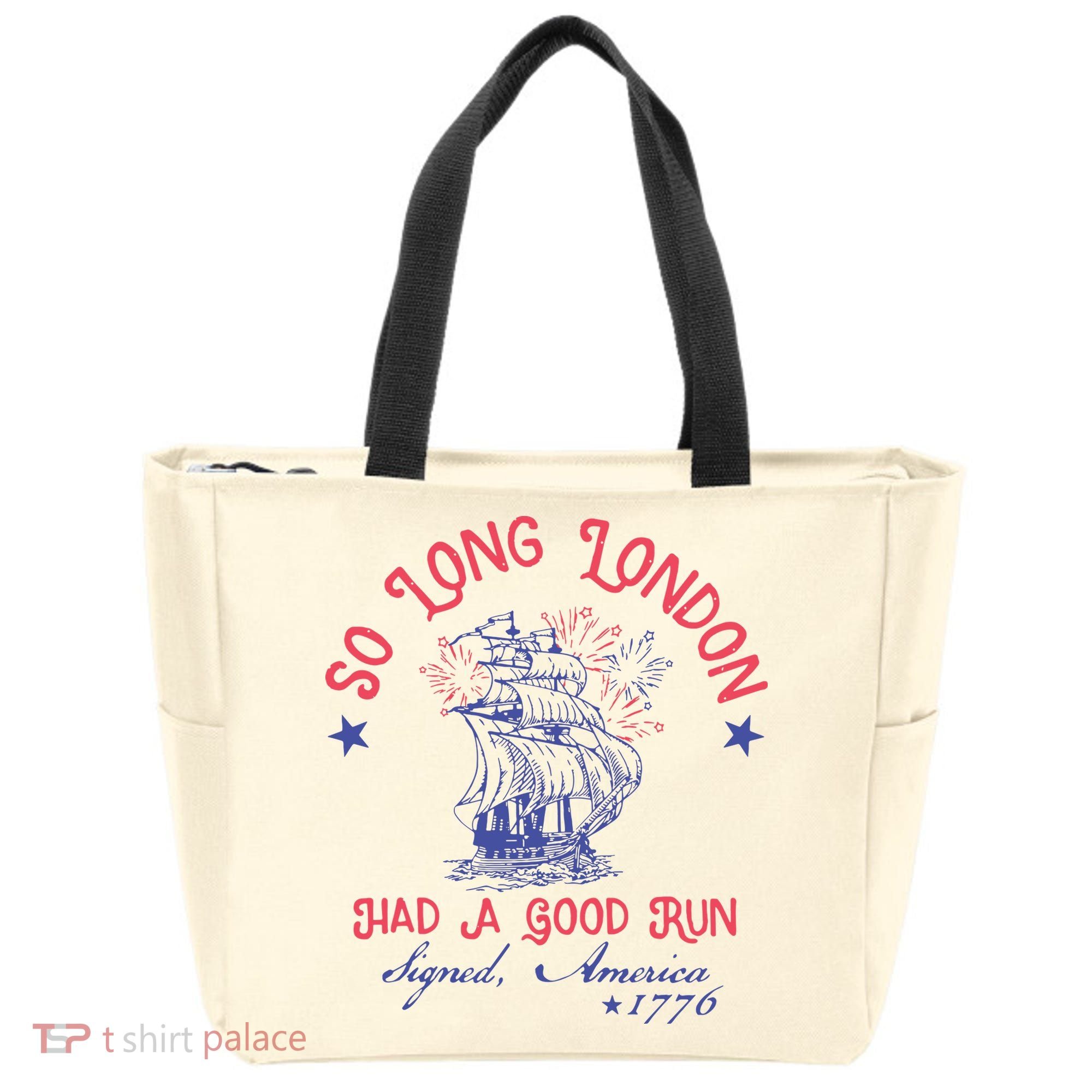 So Long London Had A Good Run Funny 4th Of July Tote Bag
