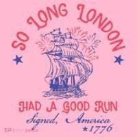So Long London Had A Good Run Funny 4th Of July Coaster thumb 2