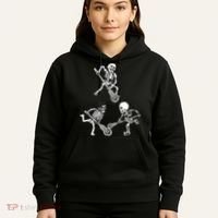 Skeleton Lacrosse Lover Spooky Vibes Halloween Costume Hoodie thumb 5