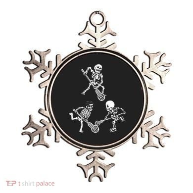 Skeleton Lacrosse Lover Spooky Vibes Halloween Costume Ornament